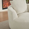 Ridstar Modern Compressible 360° Swivel Accent Chair for Living Rooms, Offices & Apartments-Cream - 3 of 4