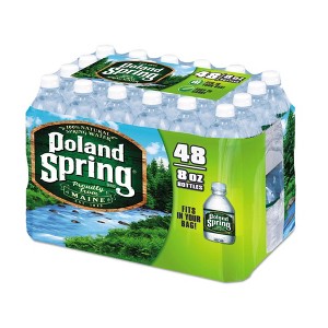 Poland Spring Half Pint Natural Spring Water, 8 Fl Oz (Pack of 48) Mineral 8 Fl Oz (Pack of 48) - 1 of 2