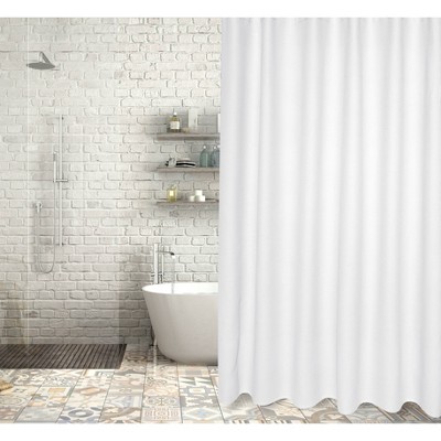 Ria Turkish Cotton Shower Curtain White - Enchante Home