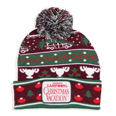 Ryd op Alternativt forslag passager National Lampoon's Christmas Vacation Fair Isle Cuffed Pom Beanie Hat  Multicoloured : Target