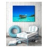 Cottage Garden West of The Wind Drift Away Blue, Green 40 x 30 Inch Waterproof Gallery Wrapped Canvas, Outdoor Garden, Yard, Patio All Weather Hanging - 2 of 2