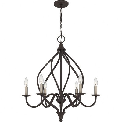 Quoizel Lighting Dupont 6 - Light Chandelier in  Old Bronze