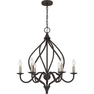 Quoizel Lighting Dupont 6 - Light Chandelier in  Old Bronze - 1 of 4