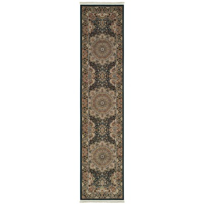 Oriental Weavers Masterpiece 5501K Dark Blue/ Multi Indoor Area Rug - 2'3" x 10'