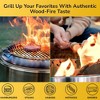 Duraflame 19.5" Smokeless Fire Pit Stainless Steel Wood Burning Portable Mini Outdoor Bonfire and Camping Stove with Double Walled and Removable Grate - 4 of 4