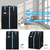 Half Body Steam Sauna Tent with PVC Pipe Connector Fast Heating with FCC Certification for Home Personal Relaxation Black - 4 of 4