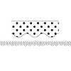 Teacher Created Resources® Black Polka Dots on White Scalloped Border Trim, 35 Feet Per Pack, 6 Packs - 2 of 3