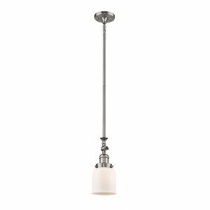 Bell - 1 Light Stem Hung Tiltable Mini Pendant In Industrial Style-14 Inches Tall and 5 Inches Wide - 1 of 1