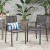 NicBex Outdoor Dining Chairs Set of 2 Modern Patio Aluminum Chairs with Rope Seat,Braided Design - 2 of 4
