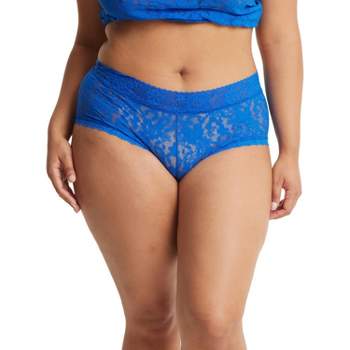 Hanky Panky Daily Lace Low Rise Thong, Tidal Teal Blue - Monkee's