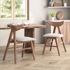 Vynxaria Mid-Century Modern Dining Chairs,Set of 2,Light beige - 2 of 4