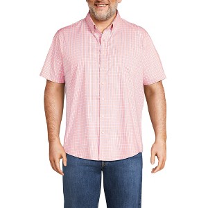 Lands' End Men's Traditional Fit Short Sleeve Travel Kit Shirt - 1 of 3