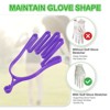 Unique Bargains Plastic Golf Gloves Stretcher with Aluminum Alloy Hanging Hooks 4 Pcs - 4 of 4