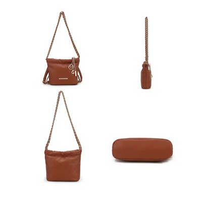 MKF Collection Loriana Quilted Shoulder Bag Stylish Vegan Leather with Spacious Design by Mia K- Black — фото 8