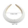Unique Bargains Crystal Headband Rhinestone Hairband for Women 1.2 Inch Wide 1Pcs - 4 of 4