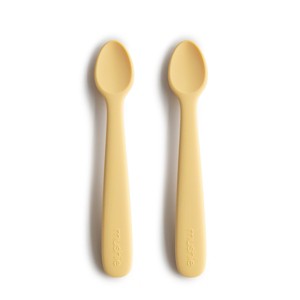 Mushie Silicone Feeding Spoons 2-Pack - 1 of 4