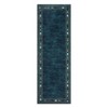 2x6 Modern Bordered Indoor Runner Rug, Machine Washable Runners, Contemporary Geometric Accent Rugs, Non Slip Non Shedding Carpet, Runner for Bedroom - 3 of 4