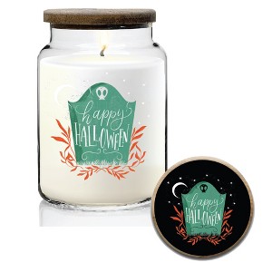 Courtside Market Cute Halloween I 21 oz Soy Wax Candle with Wooden Lid - 1 of 2