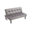 JUJABU Modern Fashion Sofa Bed with Adjustable Backrest and Charging Port, Suitable for Living Room, Bedroom - 2 of 4
