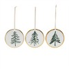 Ceramic Pine Tree Disc Ornament (Set of 12) - 3 of 4