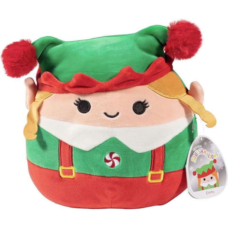 Squishmallow 8" Emmy The Christmas Elf - Official Kellytoy Holiday Plush - Soft and Squishy Stuffed Animal Toy - Great Gift for Kids, 1 of 6