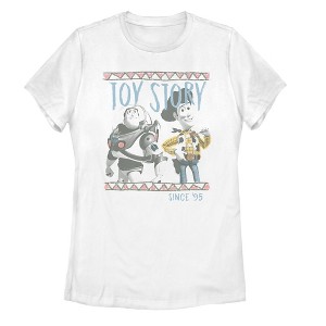 Women's Toy Story Cartoon Border Friends T-Shirt - 1 of 4