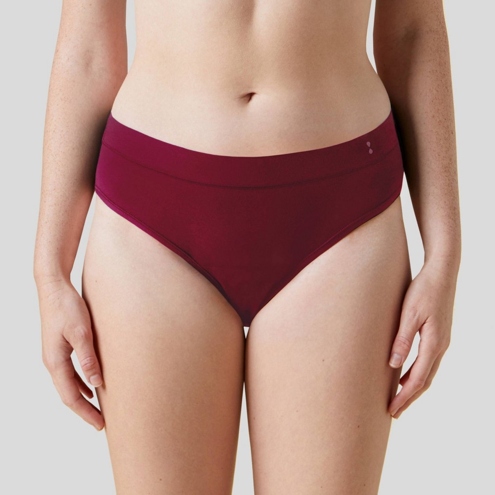 Thinx for All Women's Super Absorbency Bikini Period Underwear - Rhubarb M