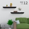 SEVOBAL Decorative Bookshelf Bathroom Floating Shelf Wall Mounted Shelf Farmhouse Home Decor Display Shelving, Wall Shelves, Beige, 18.11"*4.02"*1.18" - 4 of 4