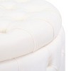 WestinTrends Round Velvet Tufted Storage Ottoman for Living Room Bedroom - 4 of 4