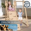 BABYYER Jungle Gym, Foldable Wooden Playset with Swing, Slide, Ladder and Climbing Wall, Kids Indoor Playground for Ages 2 to 6 - 3 of 4