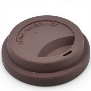 Anna-Kaci Reusable Silicone Coffee Cup Lid Spill Resistant Hot Drink Cover with Sip Opening 3.5x0.7in - 1 of 4