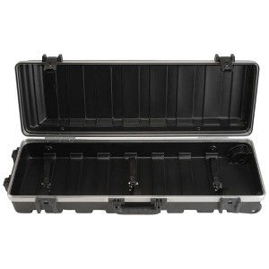 SKB vSeries 3611 Hard Case with Wheels, Travel Approved Rolling Transport for Microphone Stands, Drum Hardware and Equipment, Black - 1 of 4