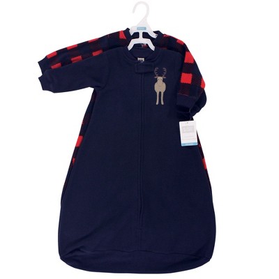 Infant Boy Long-Sleeve Fleece Sleeping Bag, Forest Moose