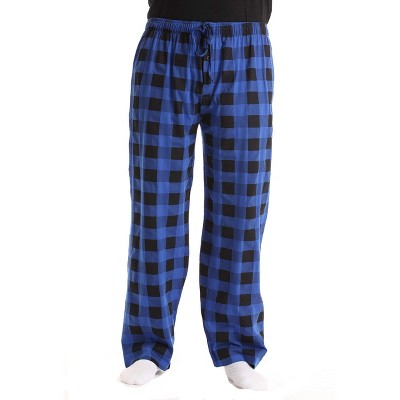 At The Buzzer Mens Buffalo Plaid Pajama Pant With Pockets - Jersey Knit ...