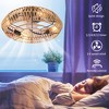 POWLIG 19.6-in- 4 Light 7 Blade Caged Ceiling Fan with Remote Control and Light Kit Included - 3 of 4