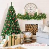 Costway 5/6/7/8 FT Artificial Christmas Tree Unlit Christmas Tree with 350/650/950/1138 Branch Tips Foldable Metal Stand - 3 of 4