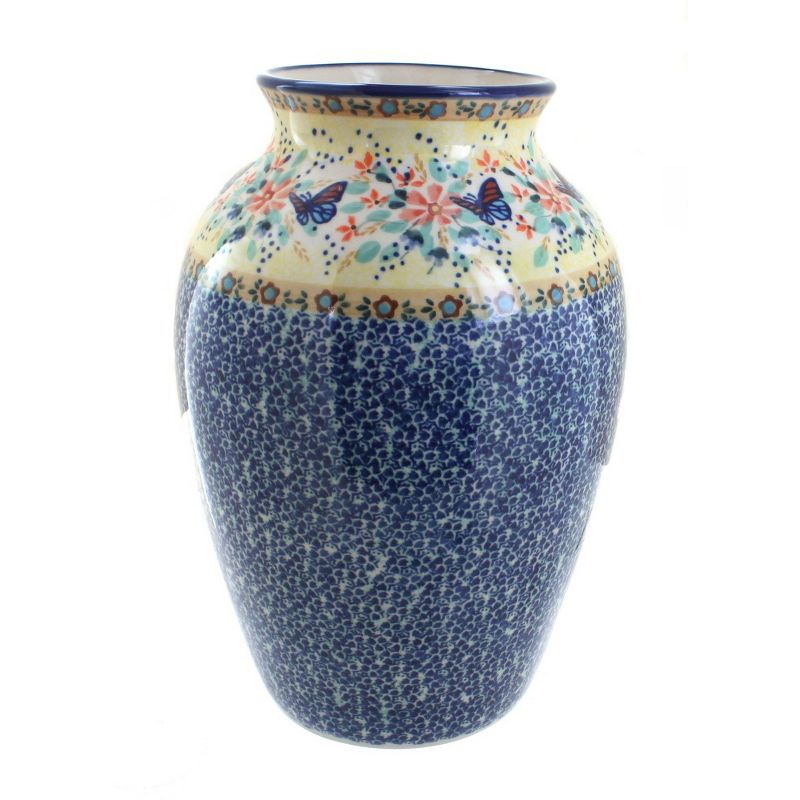 Blue Rose Polish Pottery W006 Manufaktura Large Vase, 1 of 3