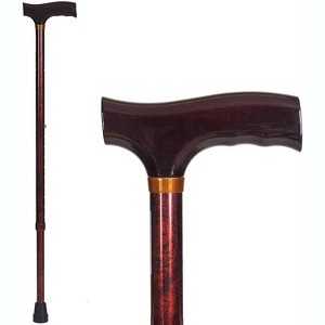 DMI Adjustable Aluminum Walking Cane with Derby Handle, Lightweight, Unisex - 1 of 4