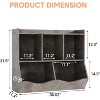 Stylish Wooden Toy Shelf, Toy Storage and Organization Shelf, Double-Layer Children's Bookshelf, Ideal for Game Rooms and Corridors, Gray - 2 of 4
