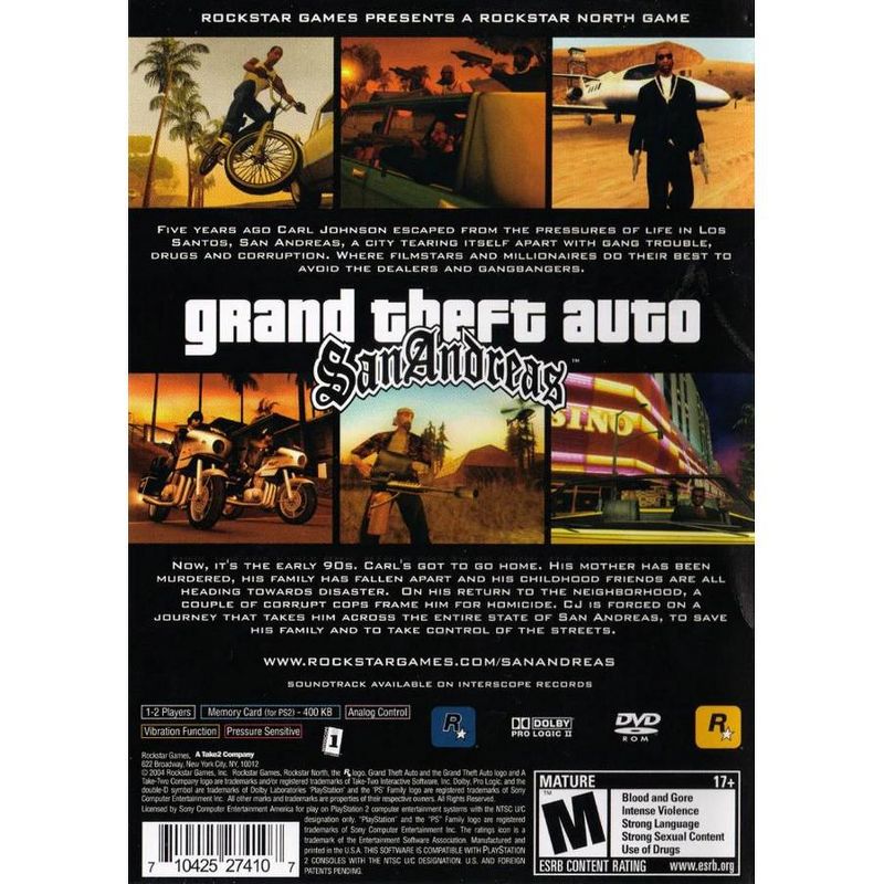 Grand Theft Auto San Andreas Greatest Hits - PlayStation 2, 2 of 6