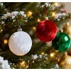 12 PCS Festiva Christmas Tree Ornaments Velvet Balls for Xmas Decor- Multicolor - 3 of 4