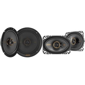 Kicker 51KSC6704 KS-Series 6.75" Coaxial Speakers with .75" tweeters w/ 51KSC4604 4x6" Coaxial Bundle - 1 of 4
