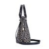 Signare USA Luxor Art Deco Black and White Convertible Top Handle Bag - 3 of 4