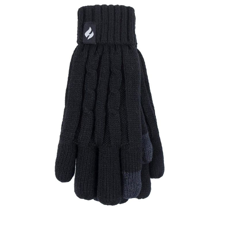 Heat Holders® Women's Touch Screen Gloves | Insulated Cold Gear Gloves | Advanced Thermal Yarn | Warm, Soft + Comfortable | Plush Lining | Winter Accessories | Men + Women’s Gift, 1 of 2