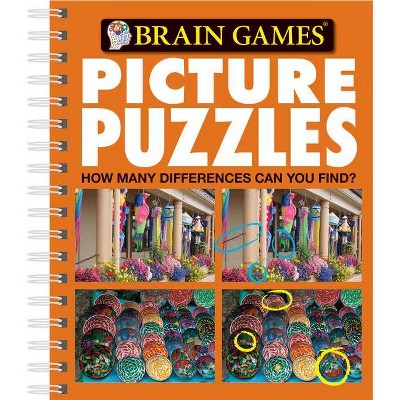 Brain Games - Picture Puzzles #5: How Many Differences Can You Find?, 5 - by  Publications International Ltd & Brain Games (Spiral Bound)