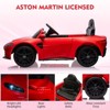 12V Ride on Sports Car for Kids, Licensed Aston Martin Battery Powered Car Toddles, Ride on Toy with RC, Horn, Soft Start - 3 of 4