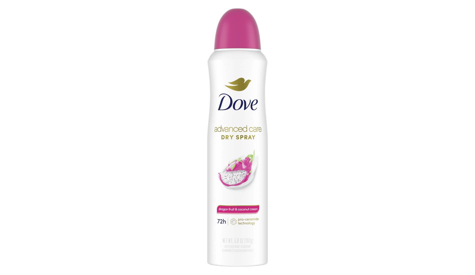 Dove Beauty Advanced Care 72-Hour Dry Spray Deodorant Dragon Fruit and Coconut Cream - 3.8oz