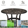 KTMBDW Cast Aluminum Outdoor Side Table,Small Patio Table,Outdoor Coffee Tables for Patio,Garden,Balcony, for All Weather, Bronze - 4 of 4