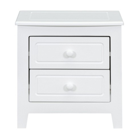 NicBex Classic Wood Nightstand End Table with 2 Drawers for Bedroom and Living Room - image 1 of 4