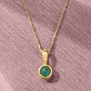 Pure Collection by Ross-Simons 0.10 Carat Emerald Pendant Necklace in 14kt Yellow Gold - 3 of 4
